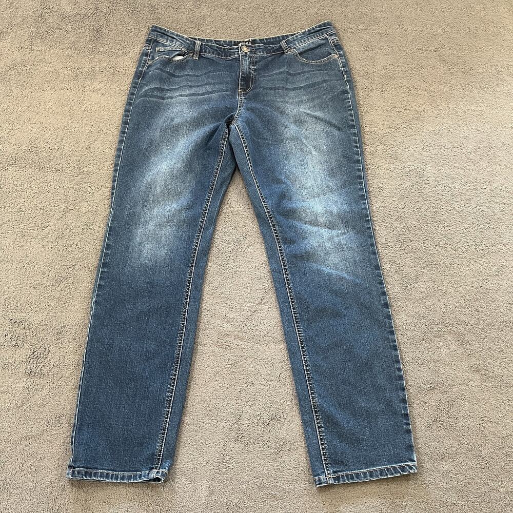 Buffalo David Bitton Francesca Mid-Rise Skinny Stretch Jeans Women's Size 14/34